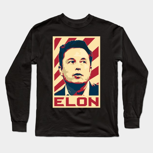 Elon Long Sleeve T-Shirt by Nerd_art